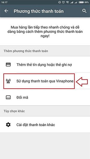 Chọn nhà mạng
