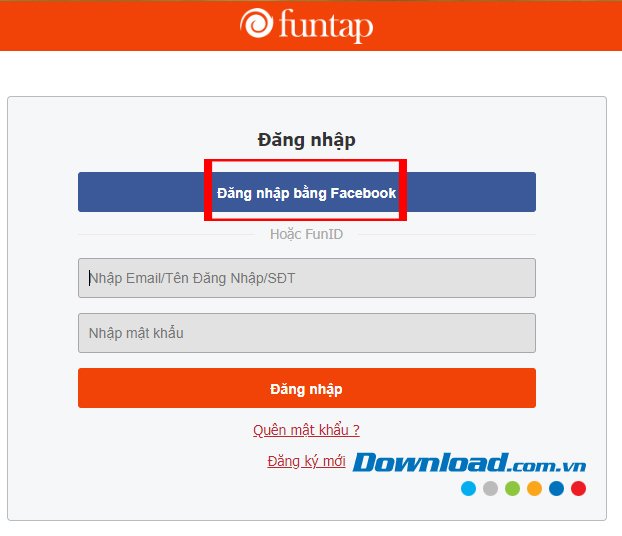 Đăng nhập tài khoản Facebook