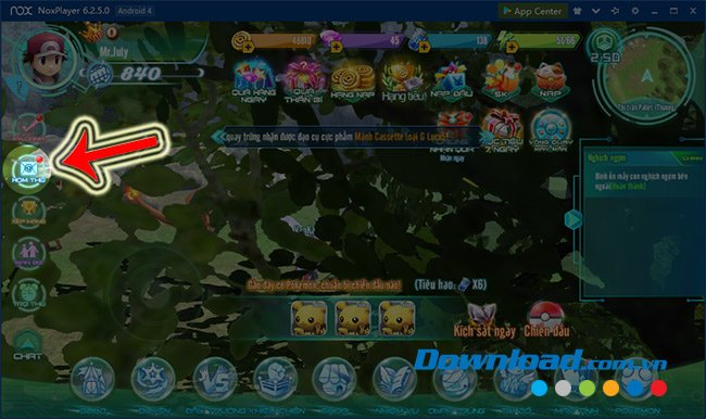 Mở Hòm thư trong Làng Quái Thú 