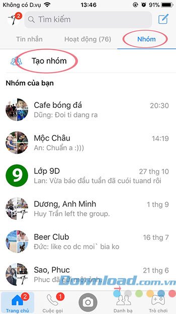 Tạo nhóm Facebook
