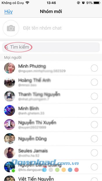 Tìm kiếm thành viên