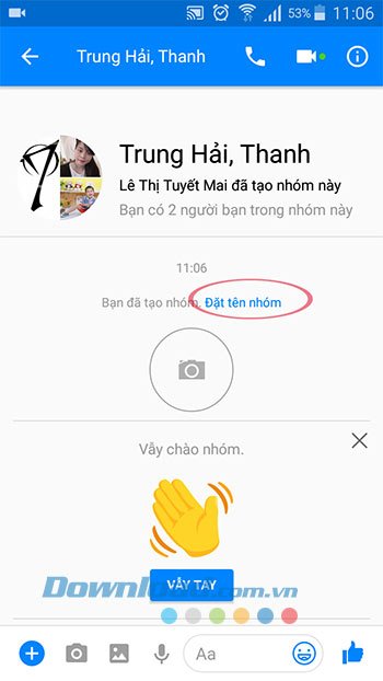 Đặt tên nhóm chat Facebook