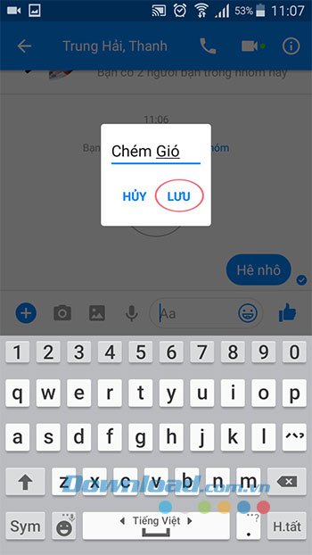 Đặt tên nhóm chat Facebook
