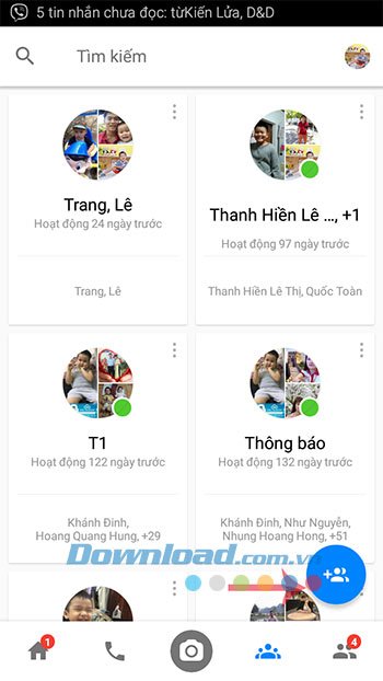 Tạo nhóm chat Facebook Messenger