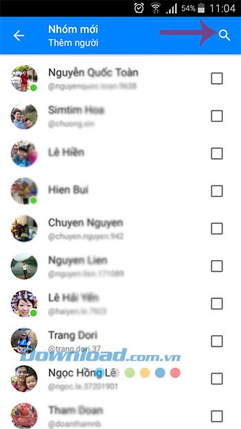 Tìm kiếm thành viên