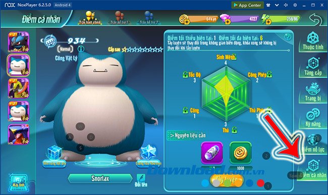 Điểm cá nhân của Pokemon