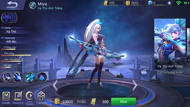 Dùng vàng để nâng cấp bảng ngọc