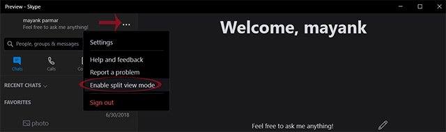 Kích hoạt chế độ Split View