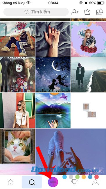 Cách chèn ký tự vào ảnh bằng PicsArt
