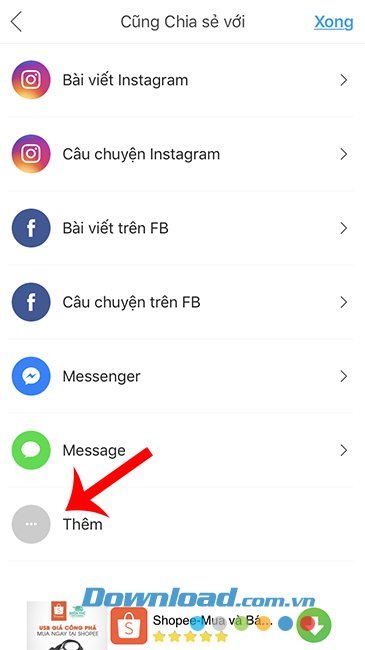 Đăng ảnh vừa tạo 