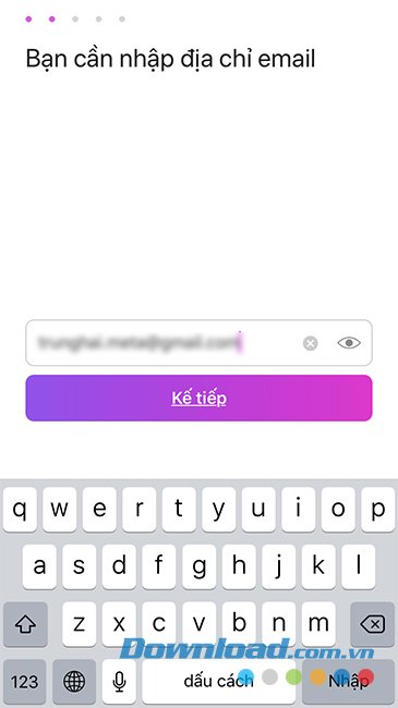 Nhập mật khẩu cho tài khoản PicsArt