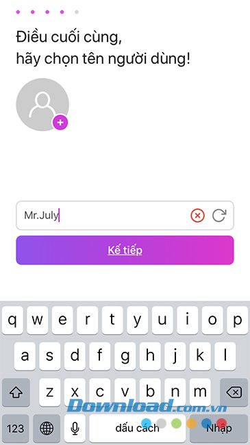Chọn vào Tiếp tục 