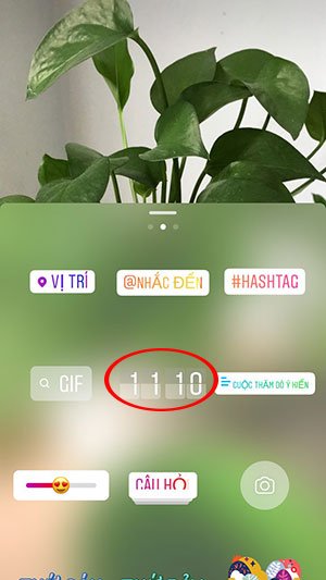 Thêm thời gian trên Instagram Stories