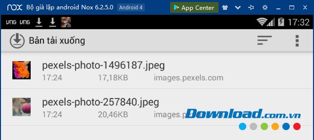 Xóa thành công ảnh trên Nox