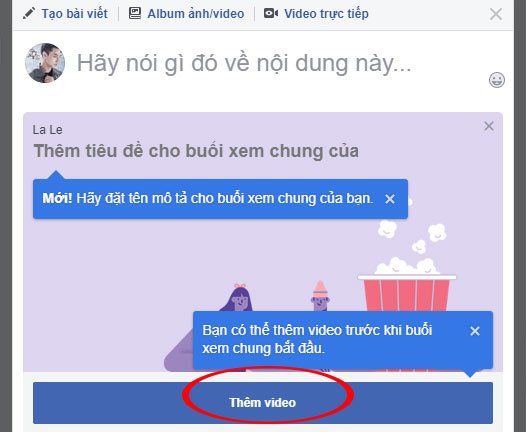 Them video xem chung