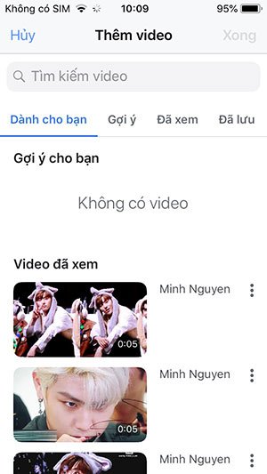 Tim kiếm video trên Facebook