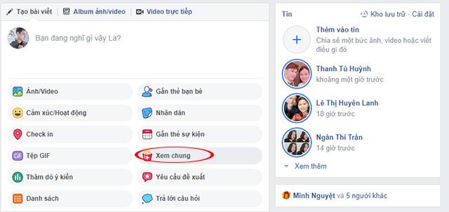 Tổ chức xem chung