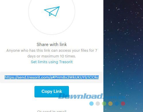 Sao chép link chia sẻ