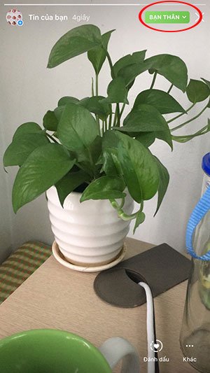 Giao diện bài đăng trên Instagram Stories