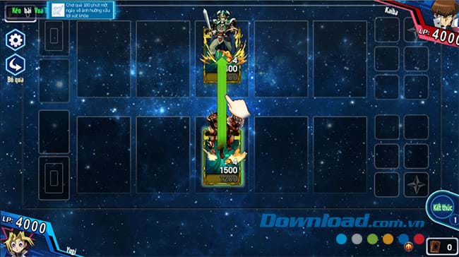 Tấn công đối phương trong Yugi H5