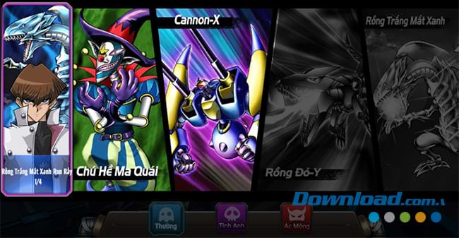 Chọn bộ bài thi đấu Yugi H5