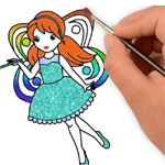 Tranh tô màu nàng tiên cá