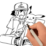 Tranh tô màu Pokemon cho bé