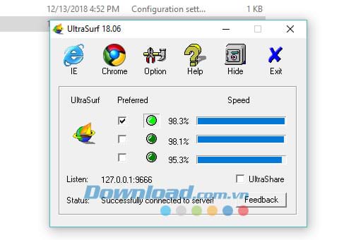 Ứng dụng UltraSurf