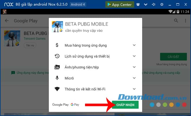 Chấp nhận cài đặt PUBG Mobile Beta 