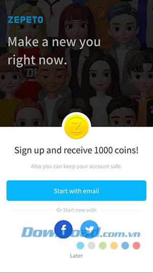 Đăng nhập Zepeto