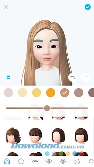 Lựa chọn khuôn mặt trên Zepeto