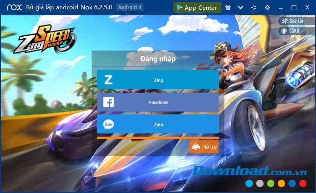 Cài đặt Zing Speed thành công
