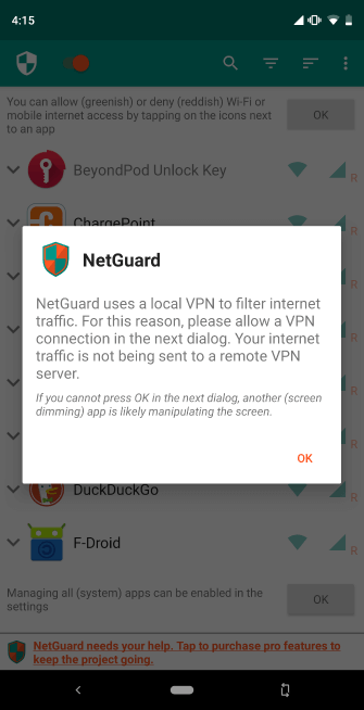 Dùng ứng dụng bên thứ ba chặn truy cập mạng