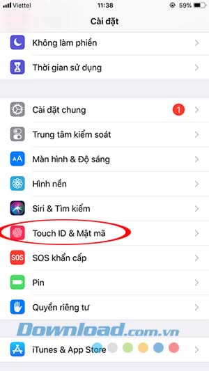 Kích hoạt bảo mật iPhone