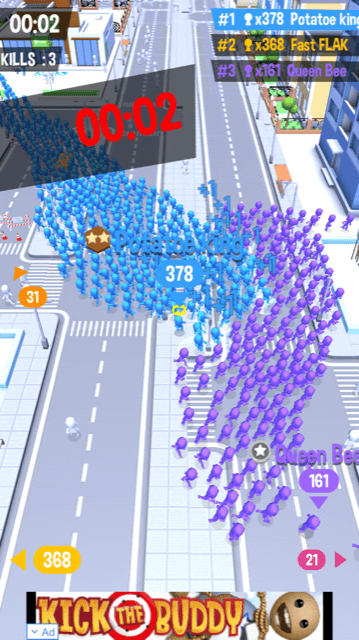 Tập trung thu nạp quân trong Crowd City