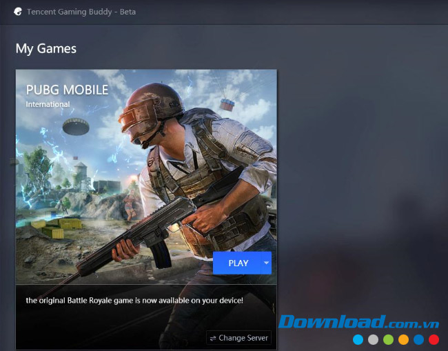 Hoàn thành xóa UBG Mobile VNG trên Tencent Gaming Buddy