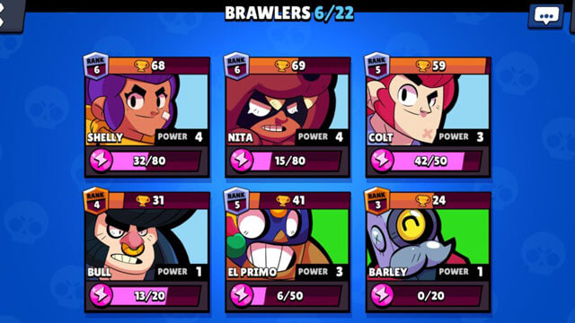 Brawl Stars có rất nhiều nhân vật mạnh mẽ khác nhau