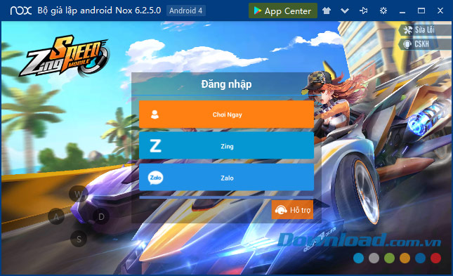 Các cách đăng nhập Zing Speed