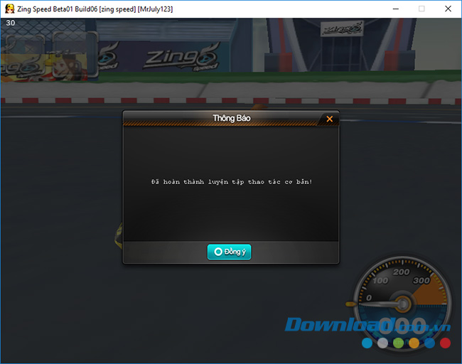 Hoàn thành hướng dẫn chơi Zing Speed
