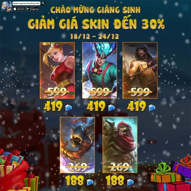 Mobile Legend Bang Bang mừng noel