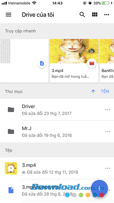 Chọn ảnh từ Drive