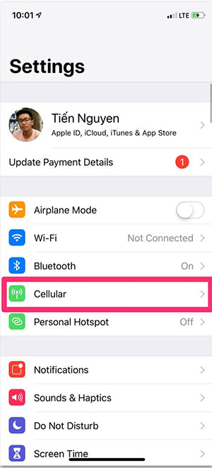 Hướng dẫn sửa lỗi mất kết nối mạng, dữ liệu di động trên iPhone