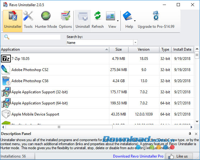 Xóa Droid4X bằng Revo Uninstaller