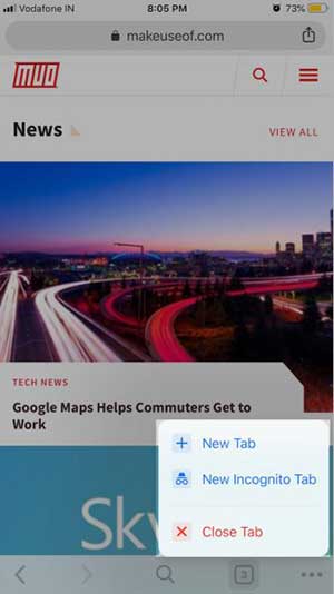 Điều hướng nhanh và dễ dàng trên Chrome nhờ 3D Touch