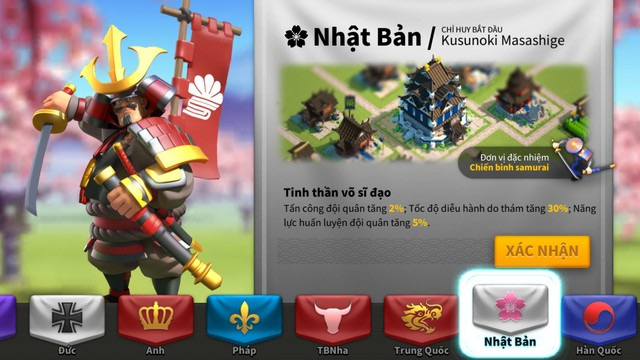 Quốc gia Nhật trong Rise of Civilizations