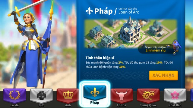 Quốc gia Pháp trong Rise of Civilizations