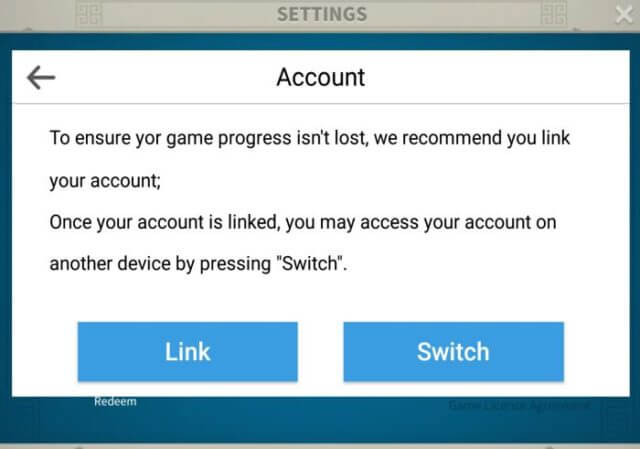 Liên kết Rise of Civilizations với tài khoản mạng xã hội