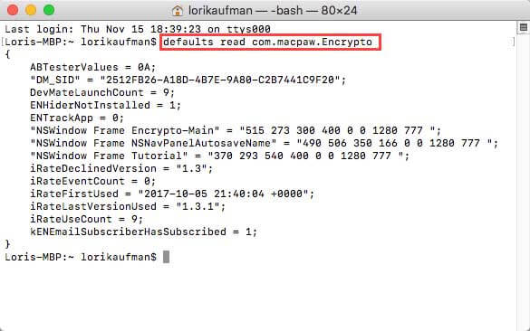Xem các tùy chọn ở ứng dụng Encrypto