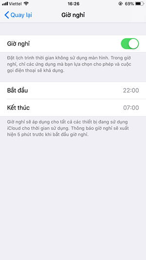 Bật giờ nghỉ