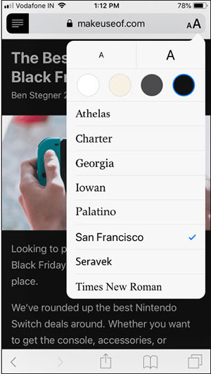 Bật chế độ duyệt web